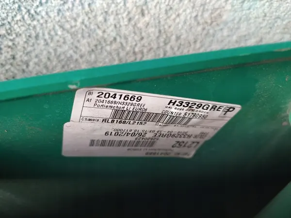 Extensão Porta Cabina DAF XF 106 Lado Esquerdo OEM 2041669 image 3