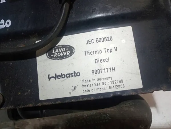 Chauffage stationnaire Webasto JEC500820 Land Rover image 6