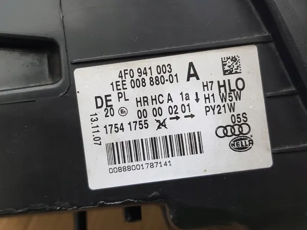 Linkes Scheinwerfer / Audi A6 C6 2004-2008 / Hella OEM image 2