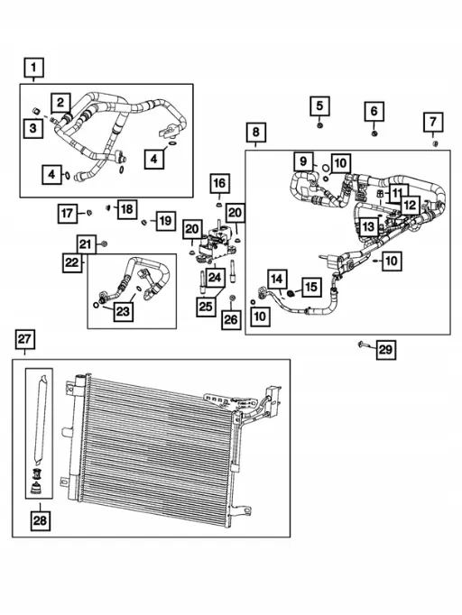 Échangeur de chaleur radiateur OEM 68409881AC Jeep Wrangler image 6