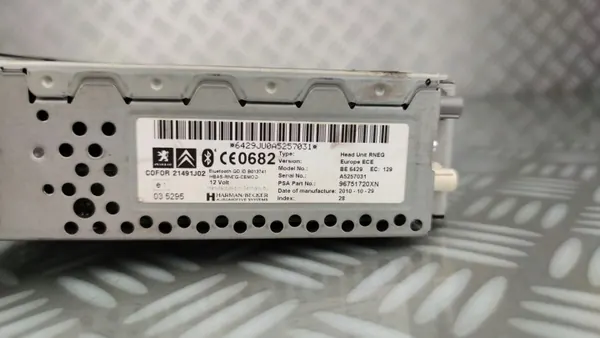 OEM 96751720XN Radio met Bluetooth & Navigatie Peugeot image 7