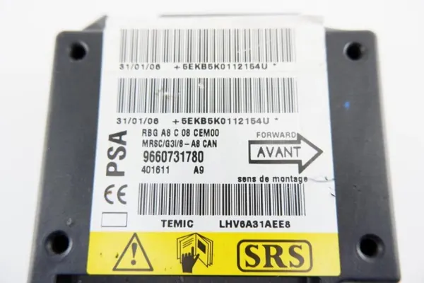 Sensor Airbag SRS OEM 9660731780 para Citroen C3 image 6