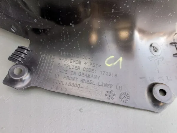 Para-lamas dianteiro esquerdo Tesla Model Y OEM 1492613-00-D image 8