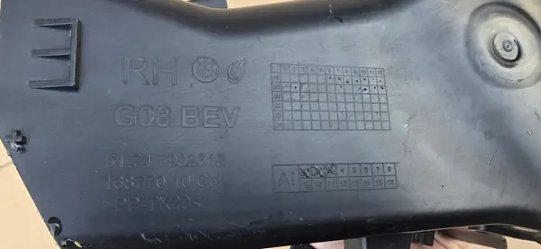 BMW OE 7932612 A-N luchtinlaatkanaal rechts stuur image 4