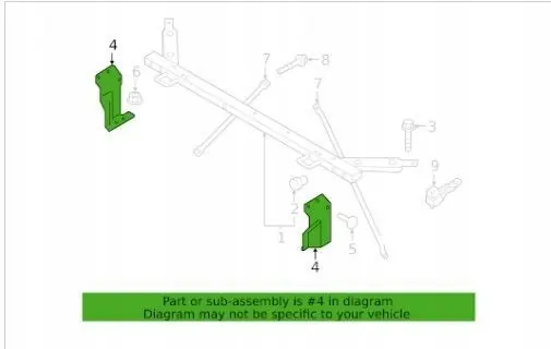 Supporto paraurti anteriore sinistro VOLVO XC60 II 2020 OEM image 2