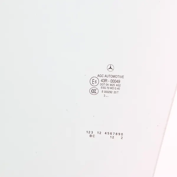 Mercedes W204 C204 Coupé Framvänster DörrRuta OEM A2047250500 image 8