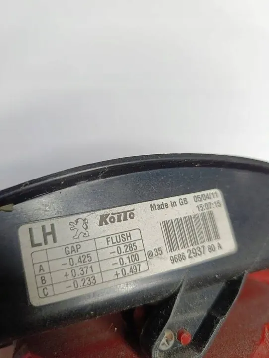 Luz trasera izquierda Peugeot 508 OE 9686293780 image 6