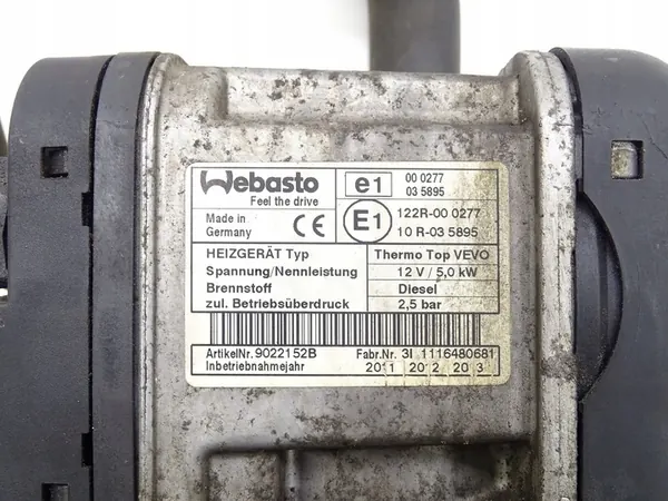 Webasto Parking Heater Seat Alhambra II 2.0 TDI image 4