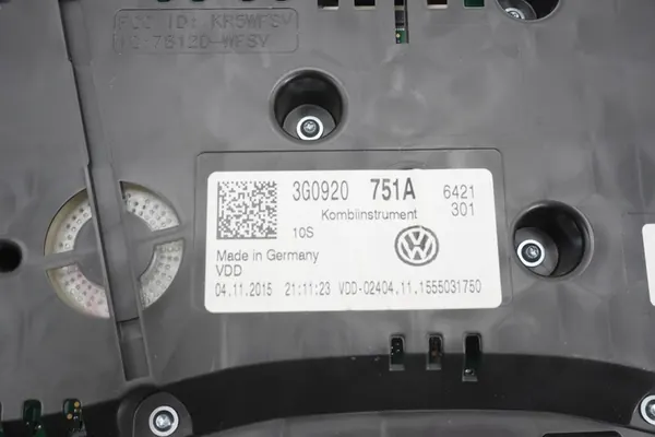 VW PASSAT B8 Mittaristo 3G0920751A image 7