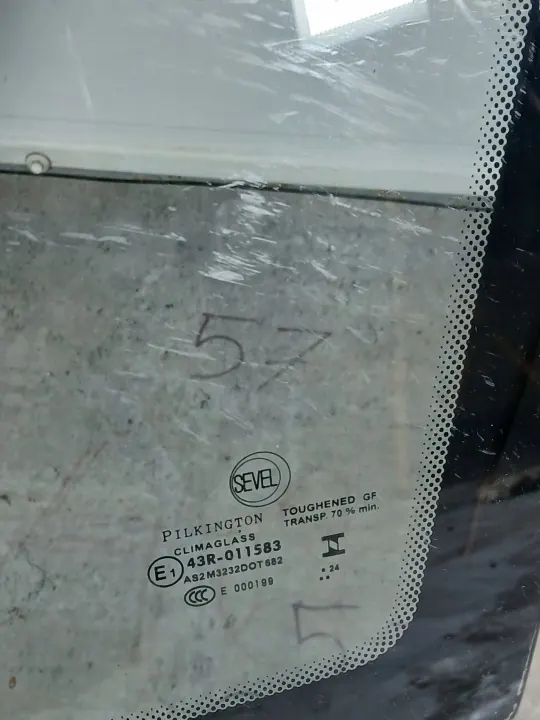 OEM SZYBA DRZWI LEWY PRZÓD TRÓJKĄT FIAT DUCATO 3 III PEUGEOT BOXER JUMPER 2006- image 4