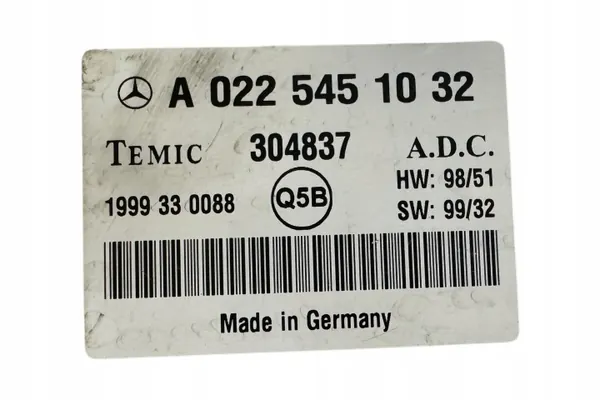 Módulo controlo cruzeiro Mercedes-Benz OEM A0225451032 image 5