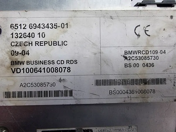 Radio 6943435 BMW E46 320 D Usado OEM image 3
