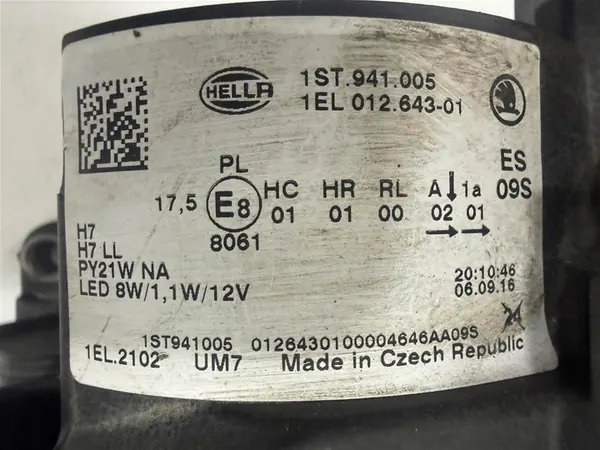 Skoda OE 1ST941005 Citygo Vasemman Puolen Ajovalo image 5