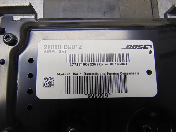 Bose Radio-vahvistin OEM 28060-CG012 Infiniti FX35 image 5