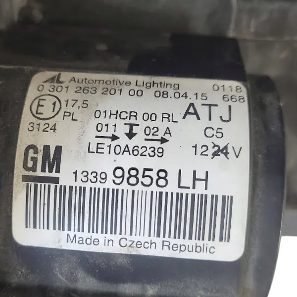 Vasen Etuvalaisin Opel Zafira C 030126320100 image 7