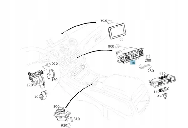 OEM A2469008819 Navigointiyksikkö Mercedes A-luokka W176 image 5