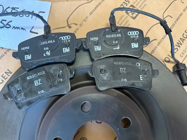 AUDI A6 A7 C7 A8 D4 3.0 TDI Discos e Pastilhas Traseiras OEM image 3
