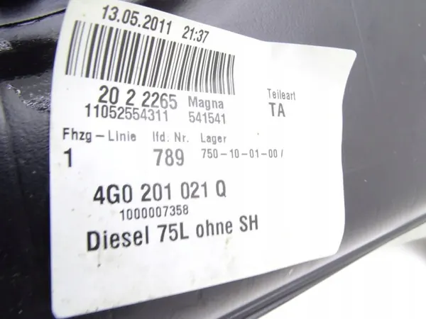 Bränsletank OEM 4G0201021Q för Audi A6 C7 3.0 TDI image 8