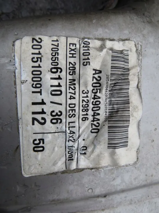Silenciador de Escape Mercedes OEM 188/142 para W205 2.0 CGI image 10