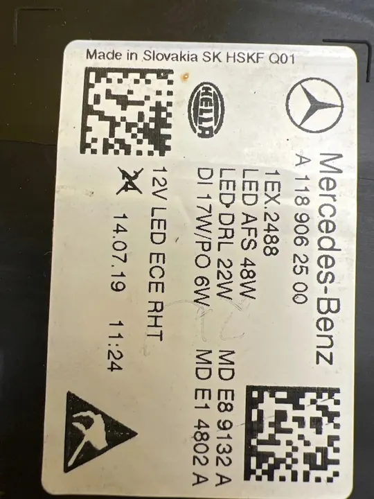 Linker Koplamp Mercedes CLA W118 19+ Full LED A1189062500 image 3