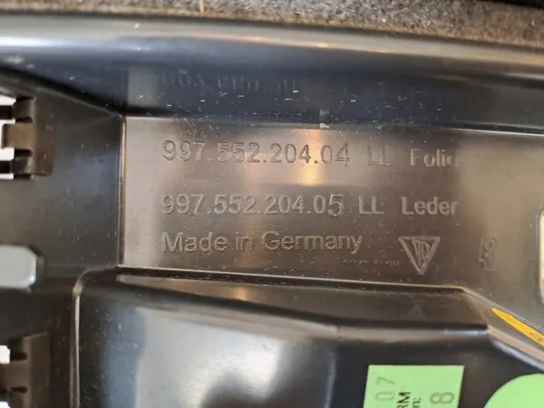 Compartiment d'étagère Porsche 911 997 OEM 99755244401 image 5