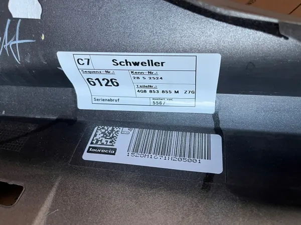 Audi A7 C7 S Line Soleira Esquerda OEM 4G8853859J image 8