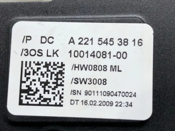 Stuurhoeksensor OEM A2215453816 voor Mercedes W221 image 5