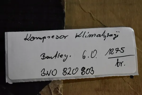 Compressore Aria Condizionata Bentley 6.0 V12 OEM 3W0820803 image 4