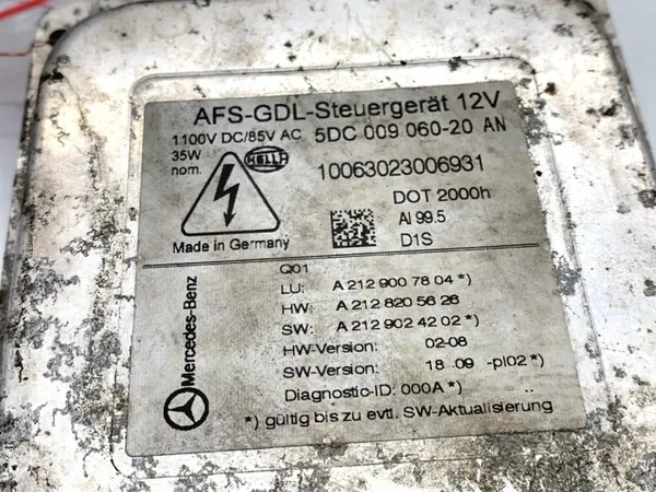 Balasto Xenón OEM A2129007804 para Mercedes S212 2009-2016 image 3