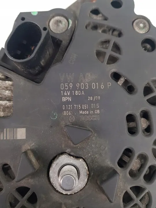 AUDI Q7 4L 3.0 TDI Vaihtovirtageneraattori OEM 059903016P image 6