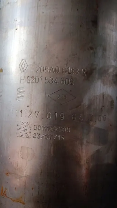 Renault DPF Filter, Exhaust System, 208A06183R image 4