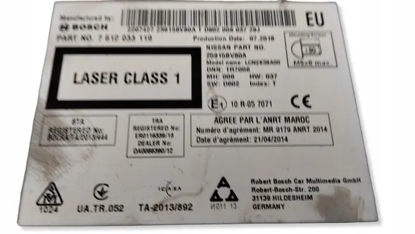 Nissan Juke Navigatieradio OEM 7612033119 - Gebruikt image 3