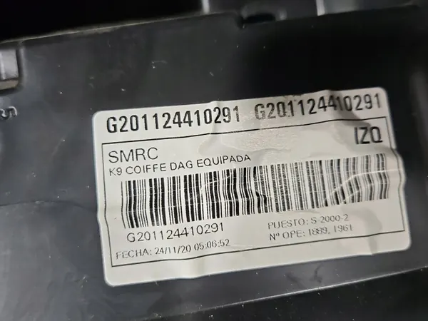 Painel airbag passageiro OEM IMPRK1544394 Toyota Proace City image 6