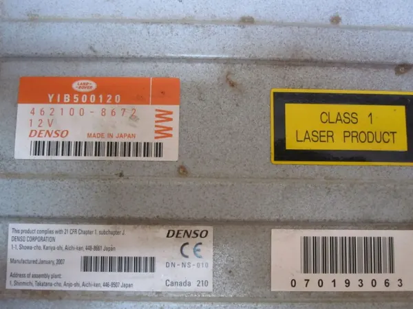 Lecteur DVD Land Rover OEM 462100-8672 YIB500120 image 4