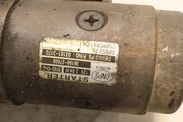 Motor de arranque Hyundai Santa Fe I 2.0CRDI 36100-27000 image 7