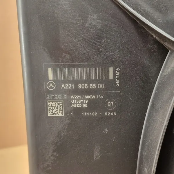VENTILATOR MERCEDES CL C216 S W221 image 2