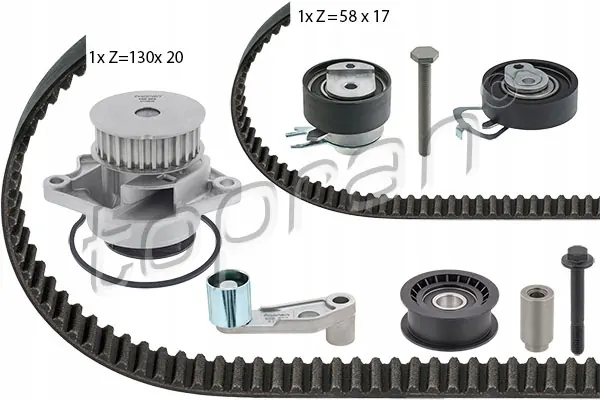 Kit Pompe à Eau & Courroie Topran OEM 112 971 image 2