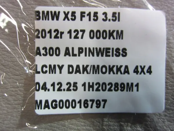 BMW X5 F15 Höger solskydd OEM 51167353960 Oyster image 7