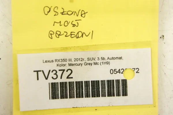 TV372 Lexus RX III 3.5i Cache Pignon Avant image 5