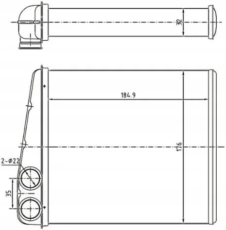 NRF 54271 Warmtewisselaar, interieurverwarming image 3