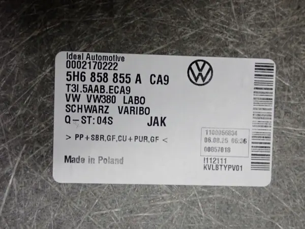 Alfombrilla maletero OEM 5H6858855A para VW Golf VIII 8 image 3