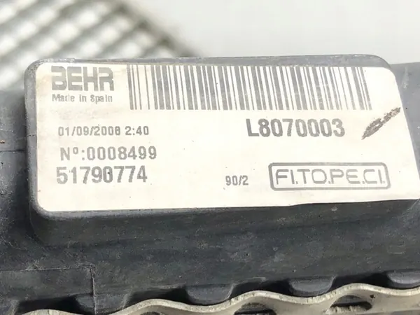 Radiador de agua FIAT QUBO 1.4 73CV 51790774 image 4