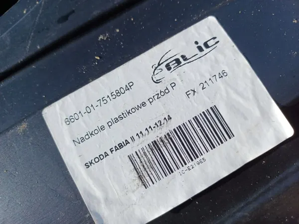 Aile avant droite Skoda Fabia 2 II 07- OEM image 7