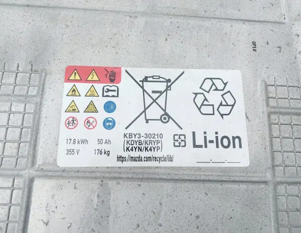 Mazda CX-60 PHEV Batterie OEM KBY3-30210 50Ah image 5