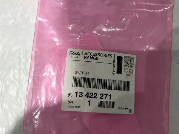 Baklucka Mikrobrytare Opel Meriva B 13422271 image 4