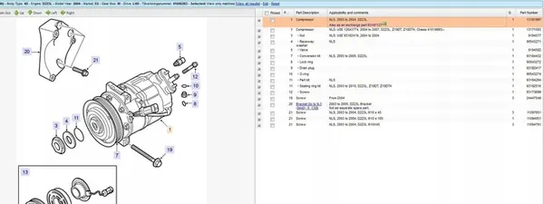 SAAB 9-3 AC Kompressori 2.2L 2004 OEM 13191997 image 5