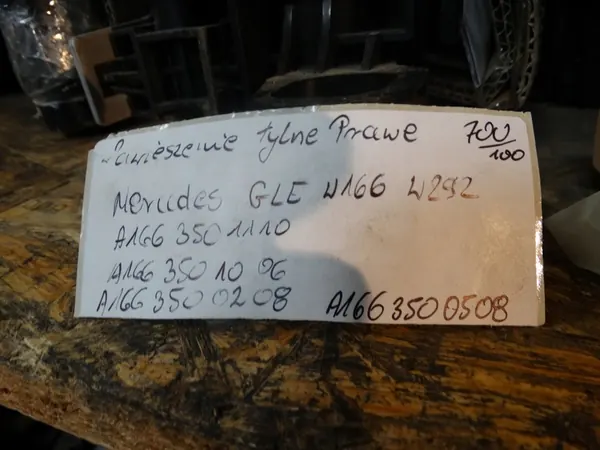 Sospensione Posteriore Destra Mercedes GLE W166 W292 image 4