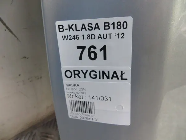 Mercedes W246 Motorafdekking OEM GIS63342 image 6