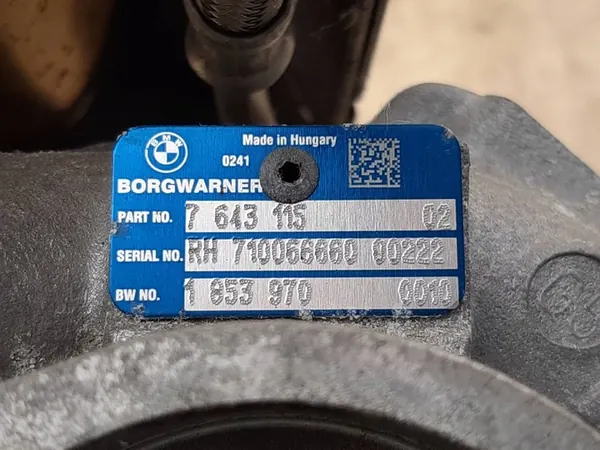 Turboalimentador BMW F22 F30 F32 F36 F10 F25 F26 3.0i N55 image 5
