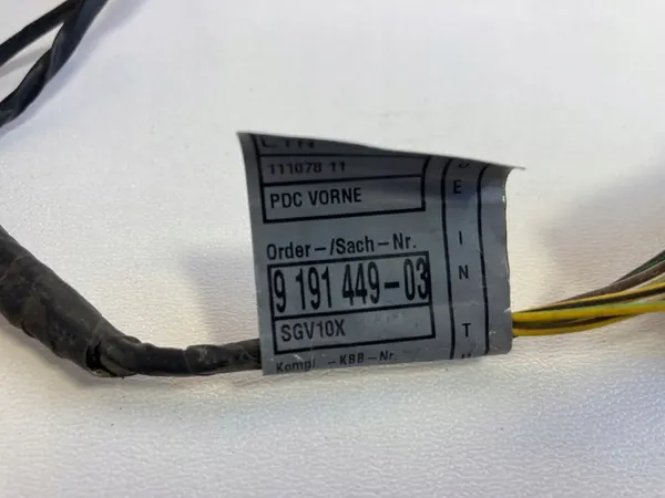 BMW X1 E84 Etupuskuri johdotus pysäköintisensoreille 9191449 image 2